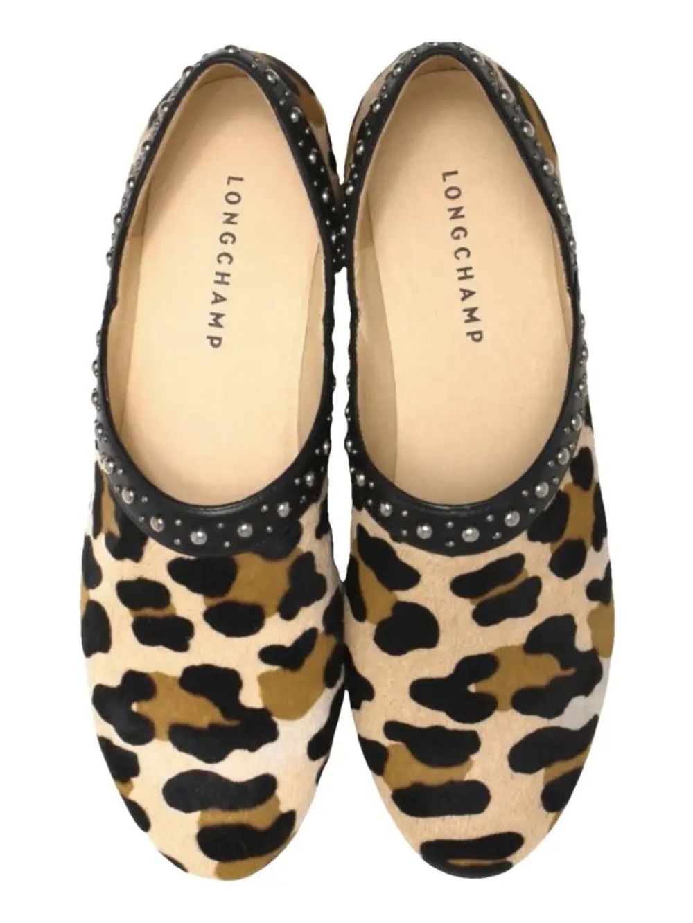 Longchamp Ballerinas in leopard print $480 msrp